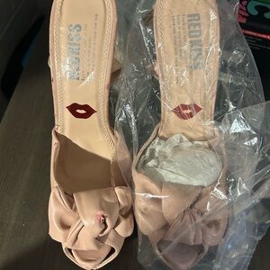 Blush Peep-Toe Heels